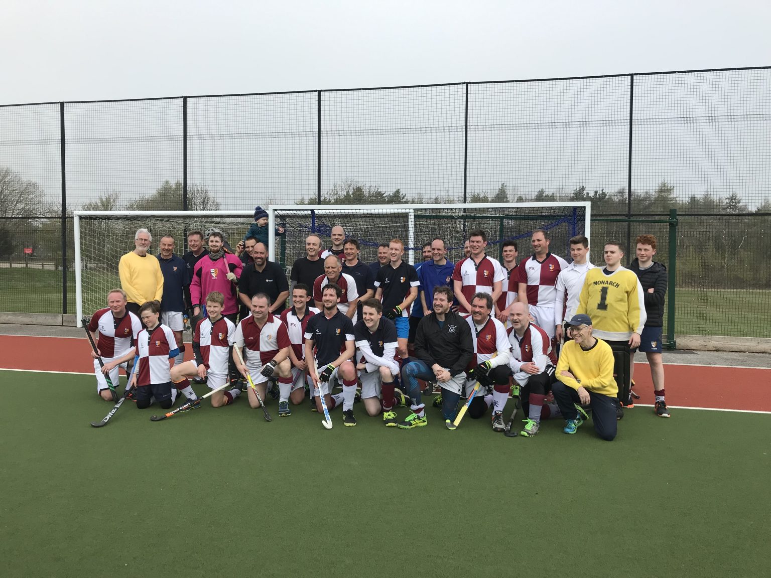 OBs hockey squad at the Memorial Ground